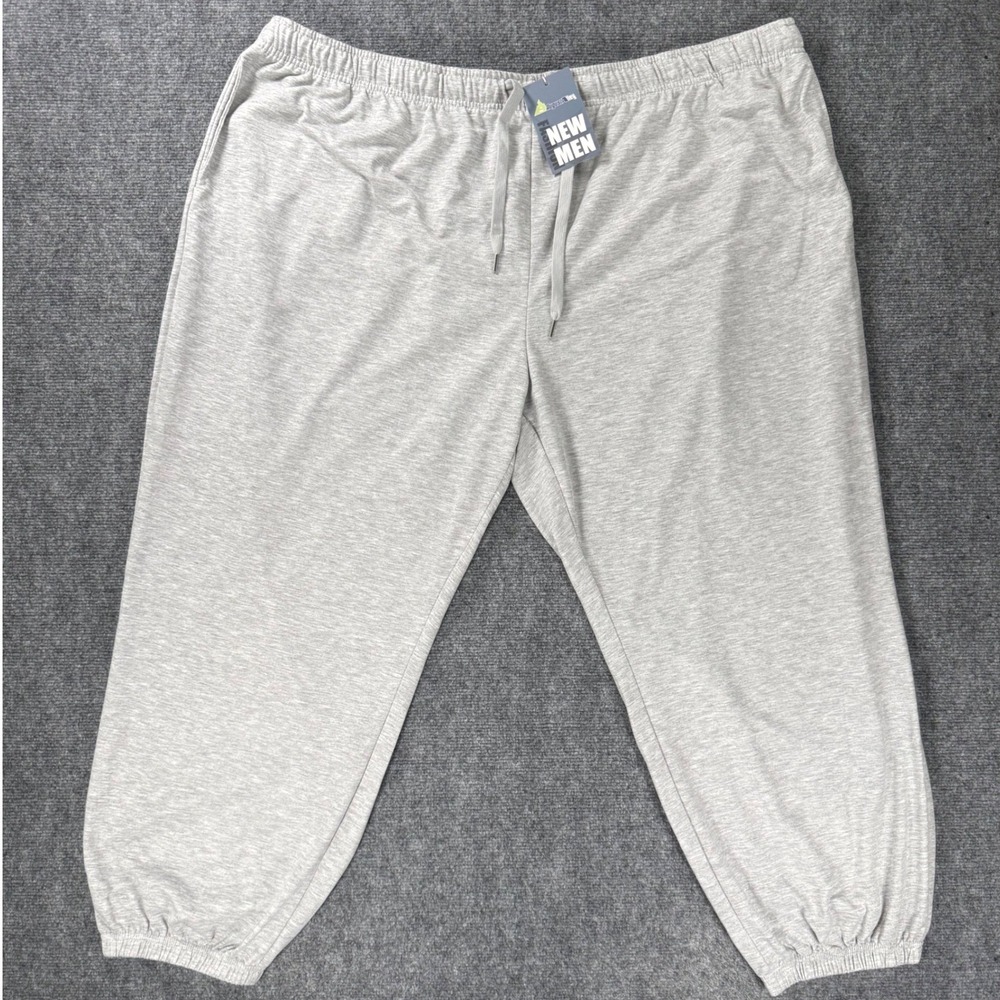 August Alley Men's 5XL Gray Big & Tall Jogger Sweatpants Stretch NWT